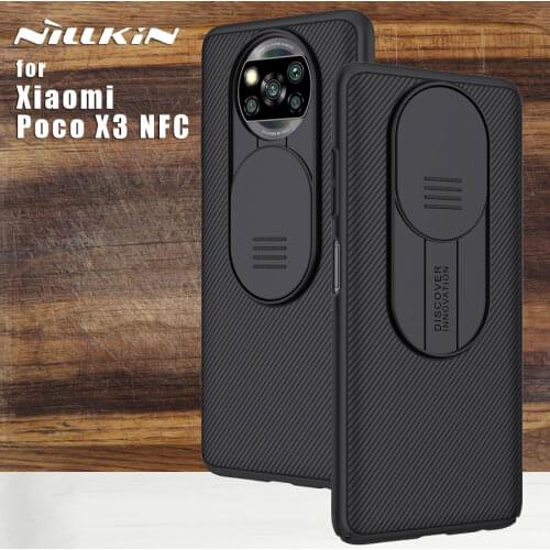 Nillkin For Xiaomi Poco X3 NFC case Camera Protection Camshield Phone Case Lens Protective Back Cover For Xiaomi Poco X3 NFC