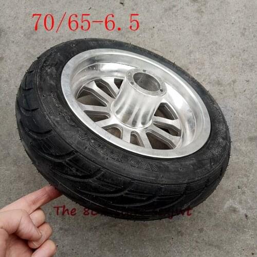 10 inch Scooter wheels 70/65-6.5 Tubeless Wheel Tires Vacuum Tyre with alloy rim for Electric Scooter Accessory 10x3.0-6.5 tire