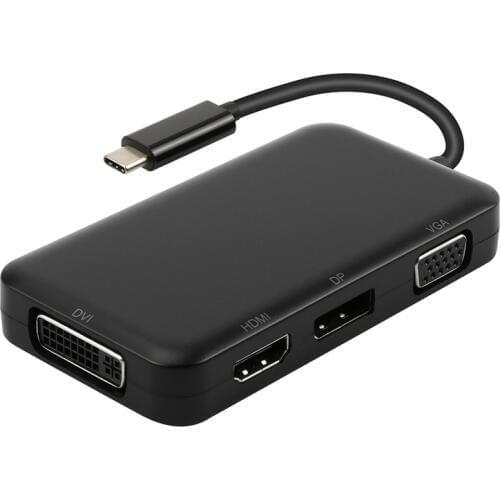 USB C HUB USB C 3.1 to HDMI DP Displayport VGA DVI Adapter USB C to HDMI VGA 1080P Video Converter for Macbook Dell Xps