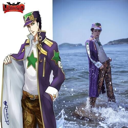 Anime JOJO JoJos Bizarre Adventure 6 Stone Ocean Kujo Jotaro Jotaro Kujo Cosplay Costume halloween costume custom made