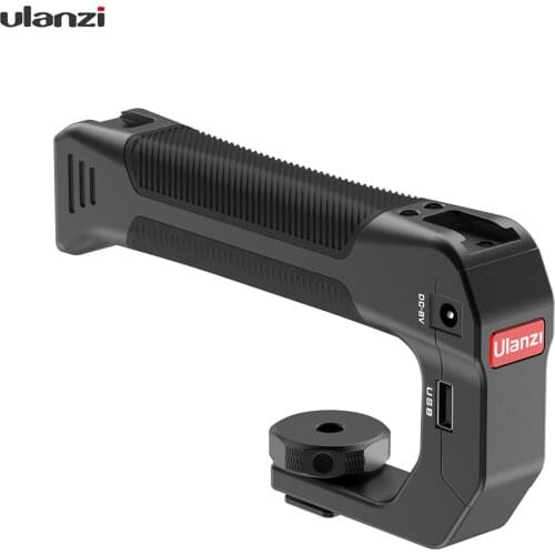 Ulanzi Metal Charging Handle Camera Top Handle Cold Shoe 1/4"Screw for DSLR Camera Action Camera Phone Holder Light Microphone