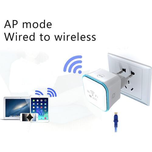 WiFi Range Extender Mini Wireless 300 Mbps Wi-Fi Repeater Ethernet Port Internet Signal Amplifier JR Deals