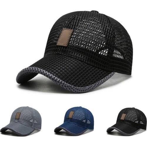 Fashion Mens Sport Baseball Hat Running Visor Cap Hot Popular New Cool Quick Dry Mesh Cap Summer Outdoor Tools Dropshipping