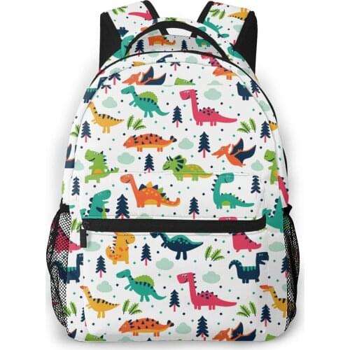 Fashion Full Print Custom Anime Dino School bag Backpacks Boys School Bags For Girls Laptop Backpack For Teenagers Schoolbag