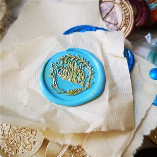 New sealing wax stamp group 1 whale clock logo design wax seal stamp book decoration diy paper stamp seal