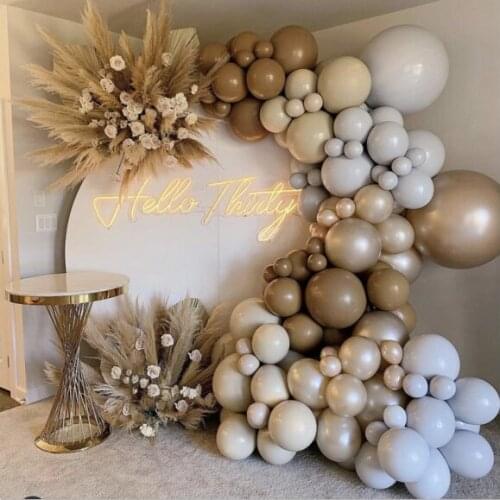 New 30Pcs 10inch Retro Type Balloons Garland Arch Kit Retro Green Latex Globos Birthday Valentine Wedding Party Decors 2021