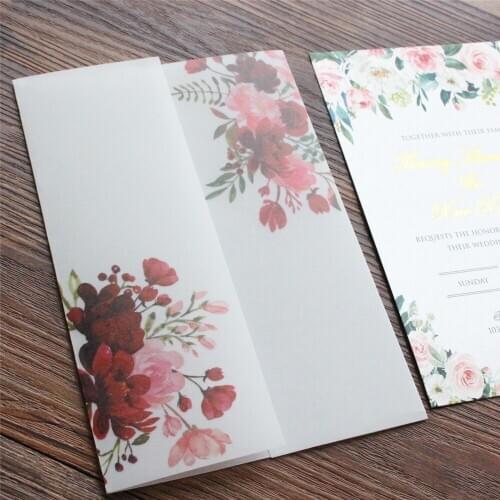 Gold Foil Printing Invitation For Wedding Engagement Celebration Party Customized Invite Supply 50 Sets