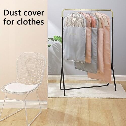 Bedroom Clothes Duseproof Cover Garment Protector Suit Coat Dust bag Home Storage Bag Transparent Foldable Hanging Organizer
