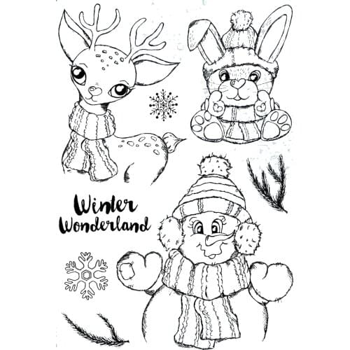 Christmas Transparent Clear Silicone Stamp/Seal for DIY scrapbooking/photo album Decorative clear stamp sheets A2049