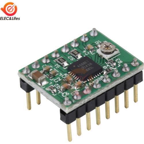 3D Printer Parts StepStick A4988 DMOS Stepper Motor Driver Module Adjustable current control With Heat sink Reprap RAMPS 1.4