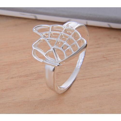 White Gold Color Hollow net Ring 10pcs For Women New silver color Finger Ring Jewelry Engagement Ring Anillos