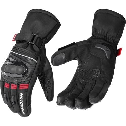 Winter Motorcycle Gloves Touch Screen Motorcross Waterproof Windproof Protective Gloves Thermal Non-slip Motorbike Riding Gloves