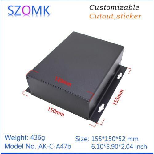 1 piece 52*150*155mm electronic extruded aluminum enclosure control box szomk aluminum enclosure pcb design junction box