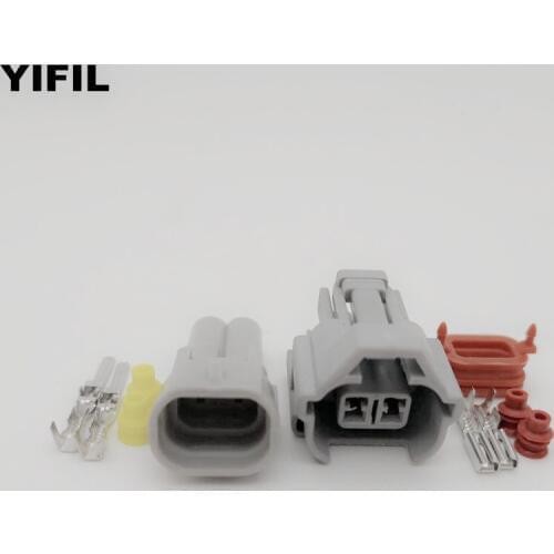 5/10/20sets/lot 2 Pin/Way Female and Male Fuel Injector Plug Automotive Electrical Connector For Santana 3000 Subaru 6189-0060