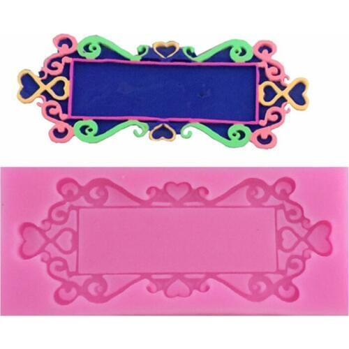 Free Shipping 3D Big Frame Silicone Fondant baking Paste Mold DIY Cake Decorating Polymer Clay Resin Candy Super Sculpey