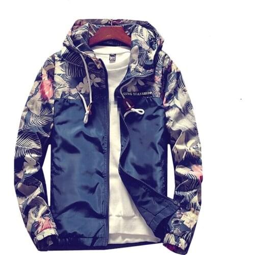 C1265 2020 new Korean version mens spring and autumn thin section fashion long sleeve printed jacket cheap wholesale