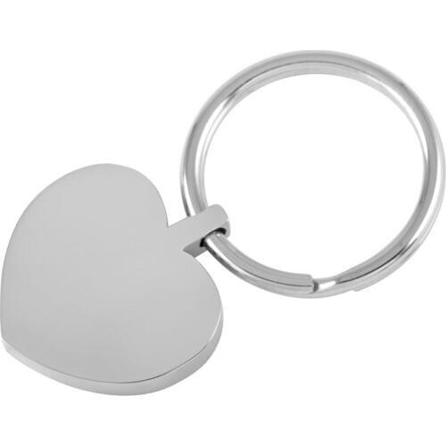 CMK0040 Polished Stainless Steel Metal Keychain Ash Holder llaveros Keyring With Heart Charms