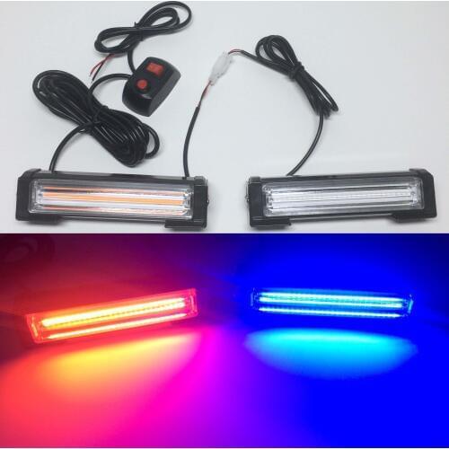 COB Long Bar Flashing Lamp on The Top The 2 Section of The Long Bar Lamp of the Car