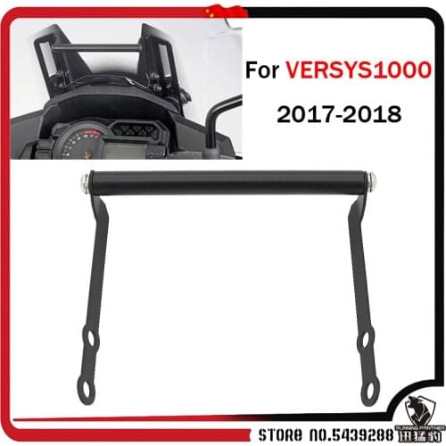 Motorcycle 12mm mobile phone GPS Navigation bracket Mounting USB Wireless charging for Kawasaki Versys 1000 VERSYS1000 2017-2018