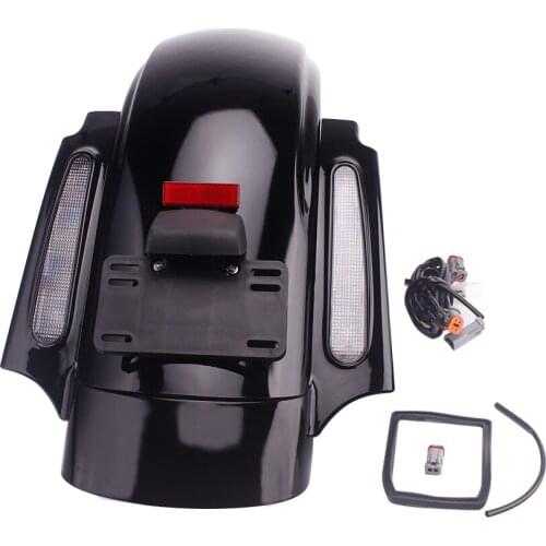 Cool 4 Color Brake light Lens color Fender Rear with Taillight License Plate Led Light For Ultra Classic Electra Glide FLHTCU