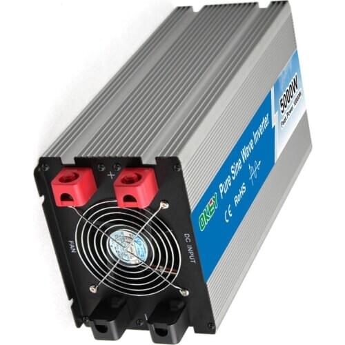 5000w power inverter dc input ac single output European, American and general Optional socket 24v 48v pure sine wave