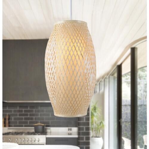 Classical rustic hand knitting bamboo art Pendant Lights Modern vintage E27 LED lamp for porch&parlor&stairs&corridor LHDD039