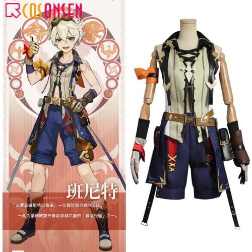 Genshin Impact Bennett Cosplay Costume COSPLAYONSEN Adult Halloween Full Set Custom Made