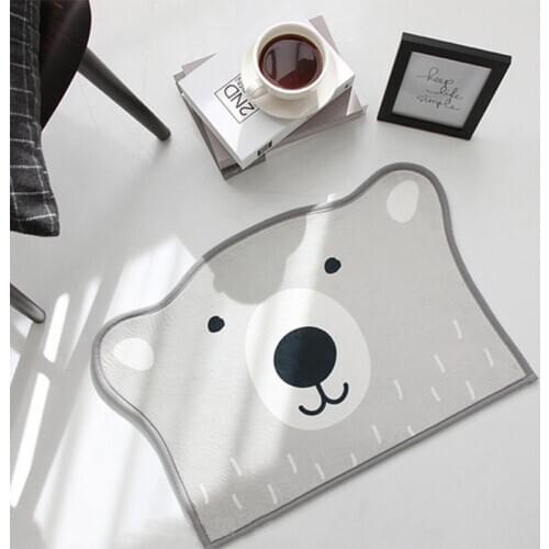 Bear Bath Mat Home Decoration Cartoon childrens bedroom carpet Non-slip Door Mat Absorbent Bathroom Carpets Soft Floor Rug WC