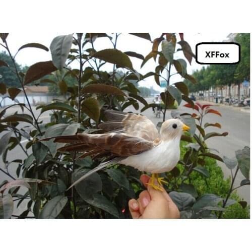Small cute simulation wings bird model foam&furs gray bird toy gift about 12cm xf0427
