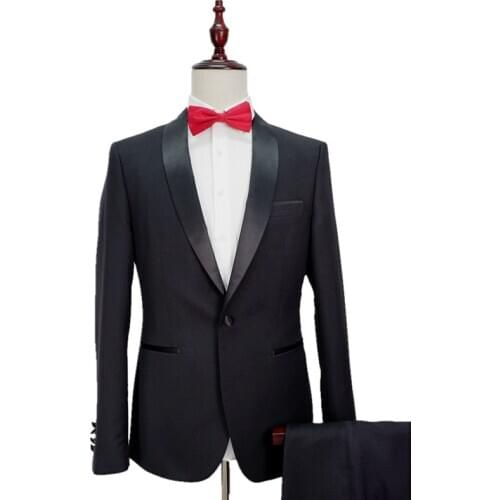 2-Piece Mens Suit Handsome High-quality Formal Groom Suit Wedding Suit For Best Men Fit Groom Tuxedos For Man In Stock