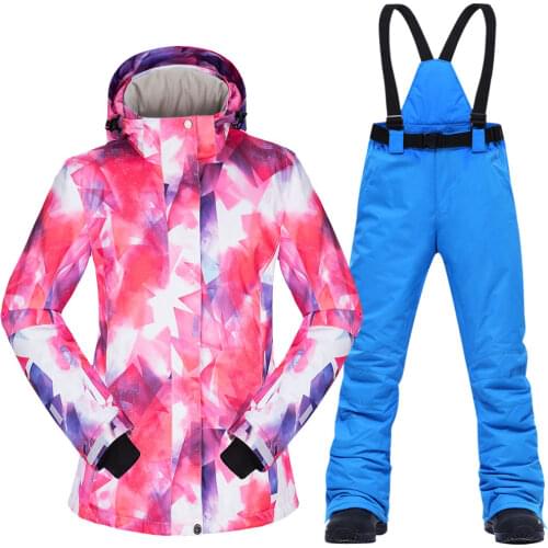 2019 New Snowboarding Suits Women Clothes Ski Jacket And Pants Snow Outdoor Windproof Waterproof Clothing Winter Ski Suit Brands