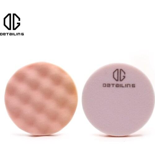 NorthWolf New Arrival 5 inch Wave Pattern Buffing Pad Pink Flat Foam Pad for Finishing