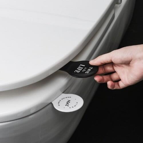 Portable Foldable Toilet Seat Cover Lifter Sanitary Closestool Cover Lift Handle For Travel Home Bathroom Toilet Accessories