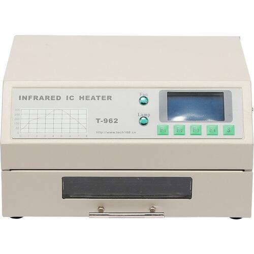 PUHUI Authorized T-962 Infrared IC Heater T962 Digital Intelligent Reflow Soldering Oven BGA SMD SMT Rework Station 180*235mm