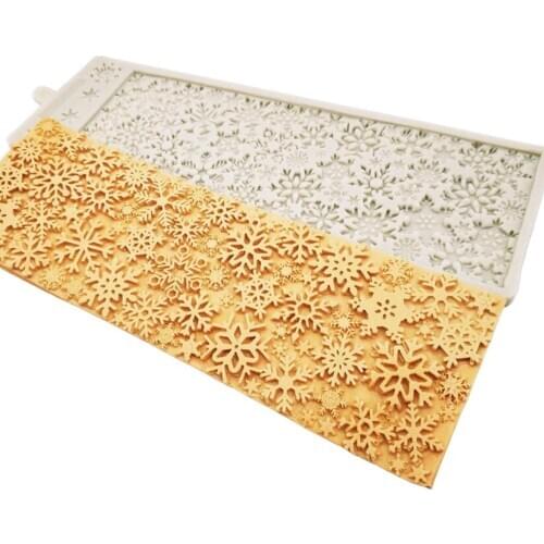 Christmas Snowflakes Silicone Mold Fondant Cake Chocolate Candy Jello Silicone Decorating Tools