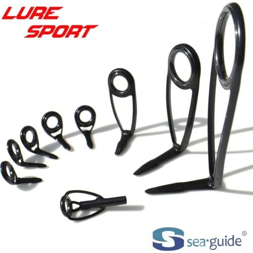 SeaGuide 9pcs Spinning Guide Set LS Ring Stainless Steel BXOHLSG20 Rod Building component Repair fishing pole DIY Accessory