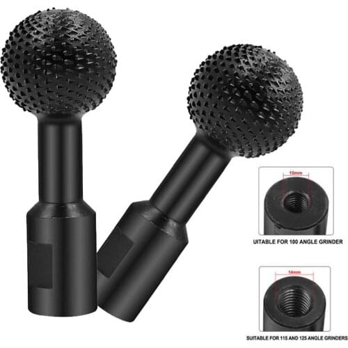 Ball Gouge Spherical Spindles Shaped Wood Gouge Power Carving Attachment for Angle Grinder Wooden Groove Carving Tool