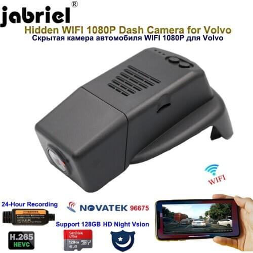 Jabriel 1080P Hidden WIFI Dash Camera Car Camera Car Dvr dual lens rear camera for Volvo s90 xc60 2016 2017 2018 2019 2020 2021