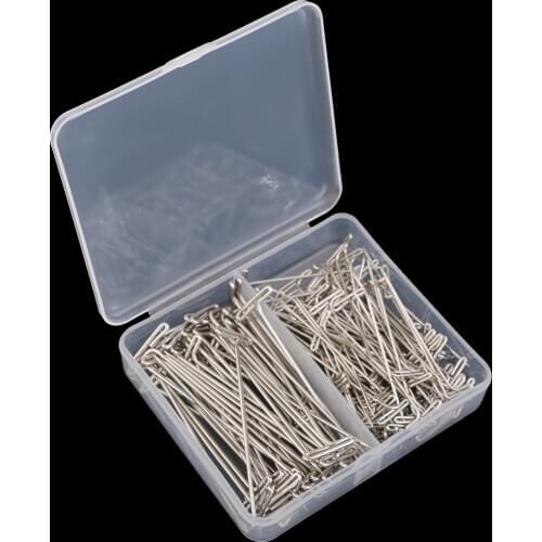 150pcs Lot 38/51mm Metal T Pins Long Modelling Macrame Wigs Sewing Holding Tool