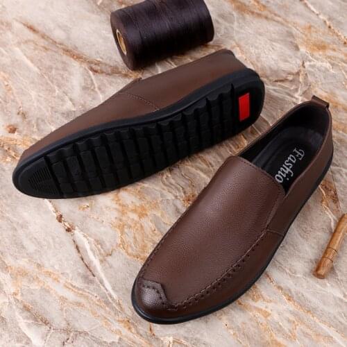 Retro Mens Shoes Loafers For Men Breathable Lightweight Slip on Outdoor Driving Shoes Male Casual Non-Slip Summer Flats Fashion