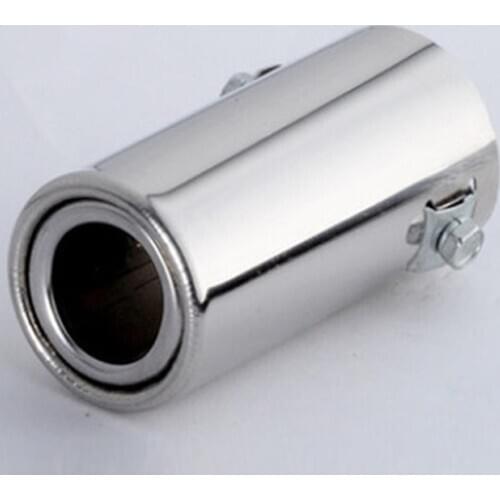 Universal Car Auto Exhaust Muffler Tip Stainless Steel Pipe Chrome Trim Modified Car Rear Tail Throat Liner Accessories
