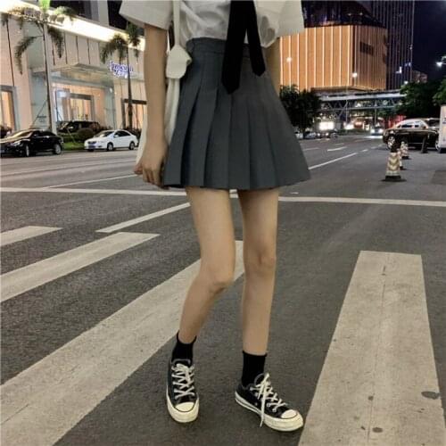 Spring 2021 new Korean style high waist slim short skirt all-match A-line skirt