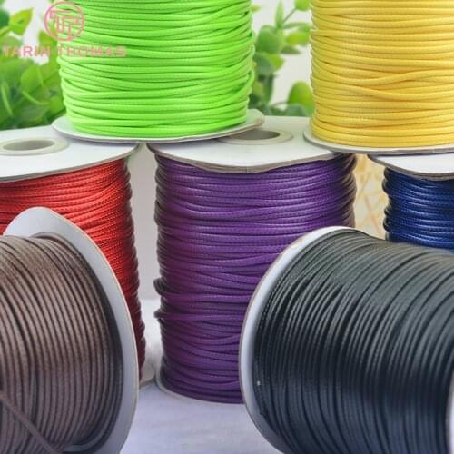 10 Meters Thickness:2MM Black and Brown Polyester Wax Cord Wax Rope For Jewelry Making Jewelry Accessories Findings Wholesale