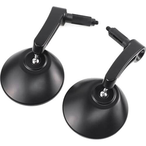 Motorcycle Handle Bar End Mirrors Round Cafe Racer Scooter Rearview Side Mirror For Yamaha jog BWS bws 100 125 Yamaha Vino Vity