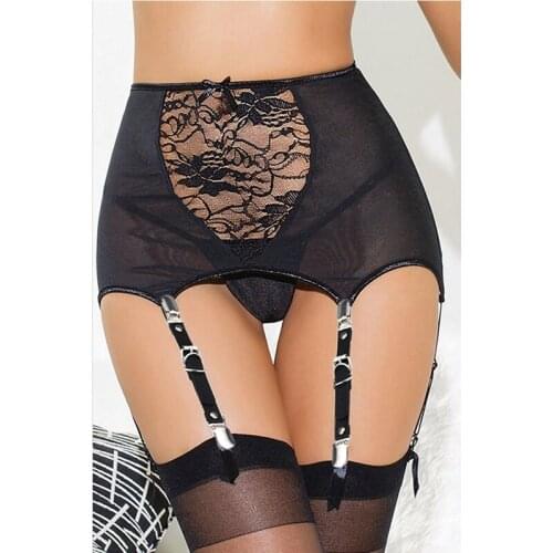 1 Pair Sexy Garters Elastic Leather Leg Ring Garter Belts Women Punk Thigh Suspender Clips Leather Harness Stockings Accessory
