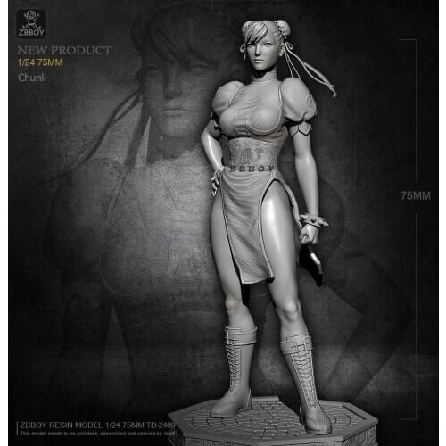 75MM1/24 Resin model kits figure self-assembled TD-2469