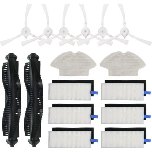 Accessories Roll Brush Side Brush Main Brush Mop Cloth HEPA filter for Qihoo 360 S6 Robotic Vacuum Cleaner Spare Parts