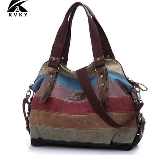 Brand Designer Fashion Women handbag Canvas Ladies Crossbody Messenger Bags Female shoulder bag Handbags Totes