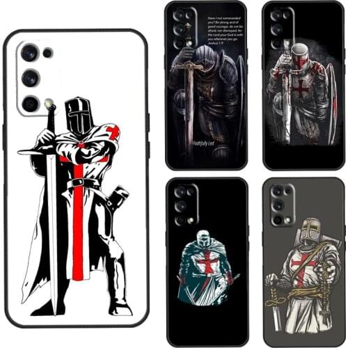 Christian Templar Knights Case For Realme C3 C11 C15 GT Neo Q3 6 7 8 Pro Cover For OnePlus 8 Pro 8T Nord 9 Pro Shell