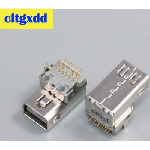 Cltgxdd High Quality For Apple Notebook Mini Display Port Laptop DP Female Socket 20P USB Connector Adapteris For Thunderbolt